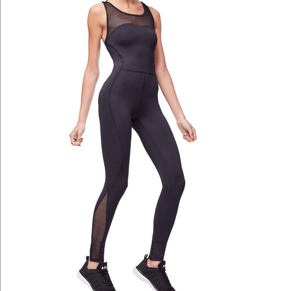 GOOD AMERICAN MIXED MESH TRAINING JUMPSUIT-NWT - Picture 2 of 7